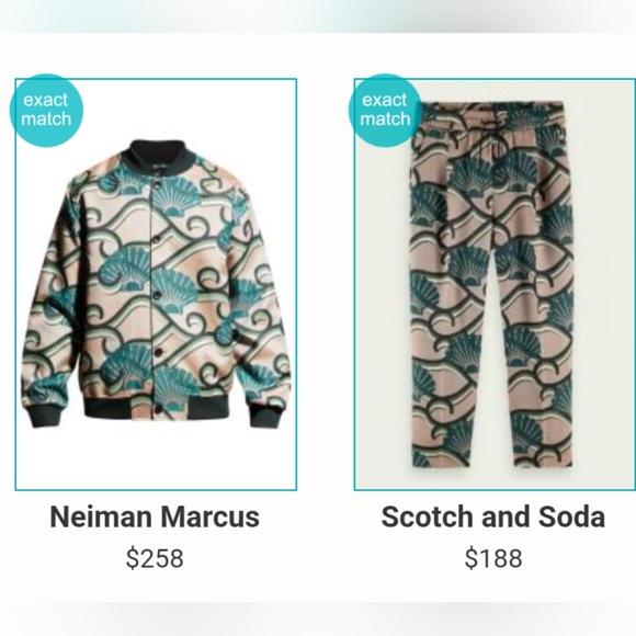 Scotch & Soda Jacquard Shell Print Bomber Jacket and Joggers Set - Picture 9 of 10